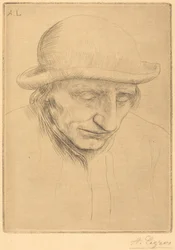 Paysan avec chapeau rond