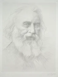 Portrait de Henry Wadsworth Longfellow (2ème plaque)