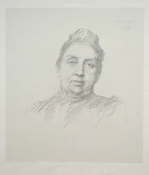 Portrait de Madame Kemp, vue de face (3e planche)