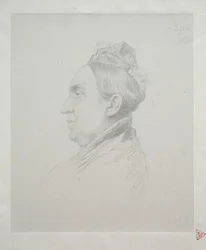 Portrait de Madame Kemp de profil (2e planche)