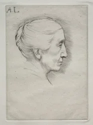 Portrait de Mme. Emily Hughes 1ère plaque