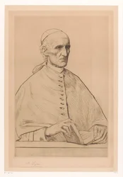 Portrait du cardinal Henry Eduard Manning, archevêque de Westminster