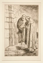 Saint Pierre et Saint Paul à la porte de M. Richard, de Histoire du Bonhomme Misère