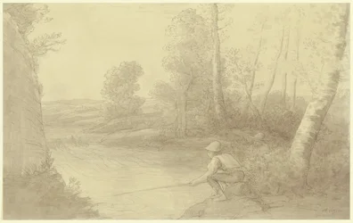 Les pêcheurs au bord de la rivière