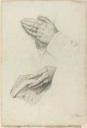 Deux études de mains