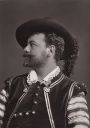 Portrait de Victor Maurel (1848-1923), baryton français, dans le rôle du Don Giovanni de Mozart - photographie d