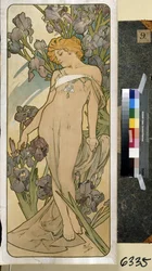 Iris. Oeuvre de Alfons Maria Mucha