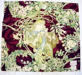 Panneau intitulé "Femme à marguerite"