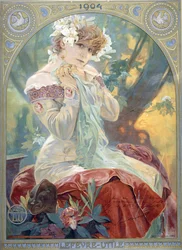 Sarah Bernhardt dans le rôle de la Princesse Lointaine