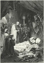 La mort du roi Louis IX de France