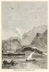 Ils accostent à Steamer Point, de 