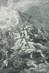 Charge des chevaliers français à la bataille de Fornoue