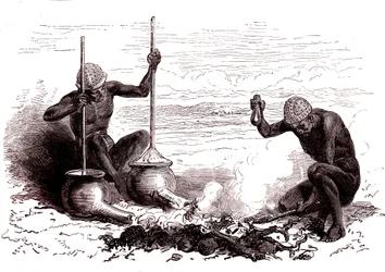 Forgerons natifs de la tribu Latuka. Soudan du Sud