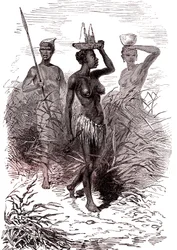 Autochtones de la tribu Nuer, vallée du Nil supérieur