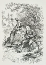 Rousseau en compagnie de Madame Louise d