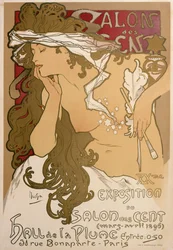 Affiche pour la XXe exposition au Salon des Cent, Paris, France, 1896