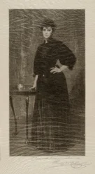Une dame en noir