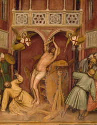 Saint Georges soumis à la roue de torture
