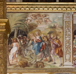Presbytère, Septième travée nord, Fuite en Égypte, Altobello Melon
