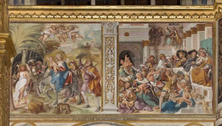 Presbytère, Septième travée nord, Fuite en Égypte, Massacre des Innocents