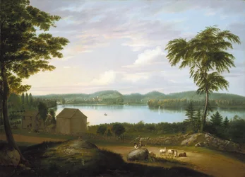 Vue de Springfield sur la rivière Connecticut, 1819