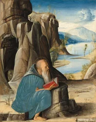 Saint Jérôme lisant, vers 1476 (tempera sur panneau)