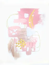 Blush Gold Abstrait