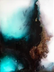 Courants bleu-vert profond