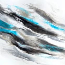 Abstrait aux nuances de bleu sarcelle