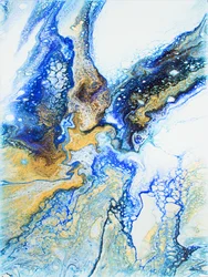 Flux bleu doré