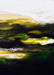 Paysage abstrait « Or vert »