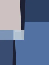 Géométrie bleue en superposition