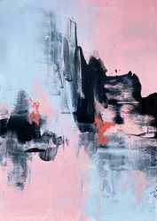 Abstrait moderne rose et bleu