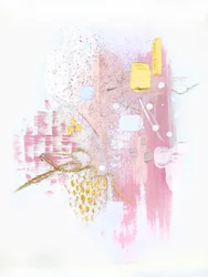 Abstrait en or rose