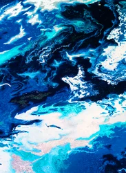 Vagues bleues scintillantes
