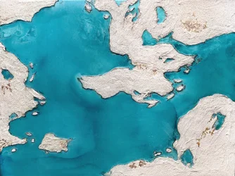 Abstrait côtier turquoise