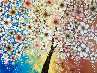 Arbre en pleine floraison