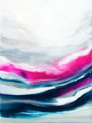 Des vagues fluides et éclatantes