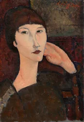 Adrienne Femme avec une frange, 1917