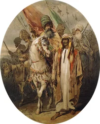 Guerriers arabes avançant, 1855