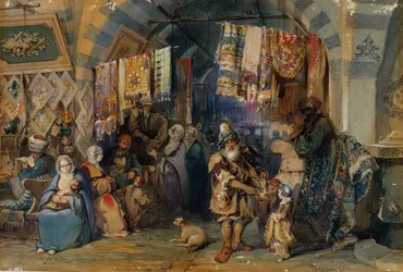 Le bazar, Constantinople