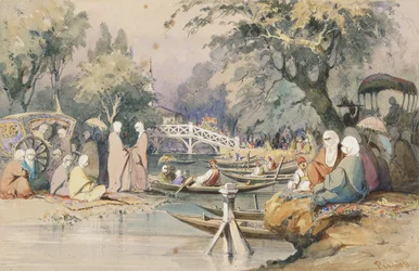 Turcs au Temple des Eaux Douces, Constantinople
