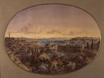 Vue de Constantinople depuis Galata vers la Corne d
