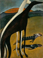 Lévriers, vers 1911