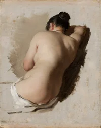Étude de nu, v. 1850