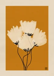Des coquelicots minimalistes et chaleureux