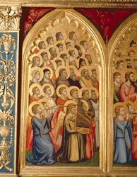 Anges de la Couronnement de la Vierge Polyptyque (panneau du milieu gauche)