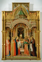La présentation au temple (tempera sur bois)