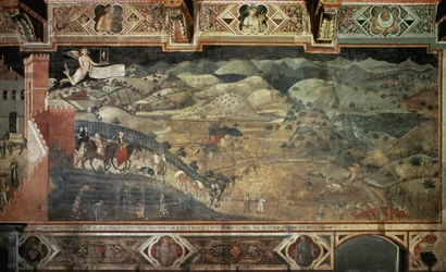 La campagne (détail) - Fresque d
