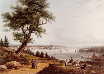 Vue de la ville de New York en 1840
